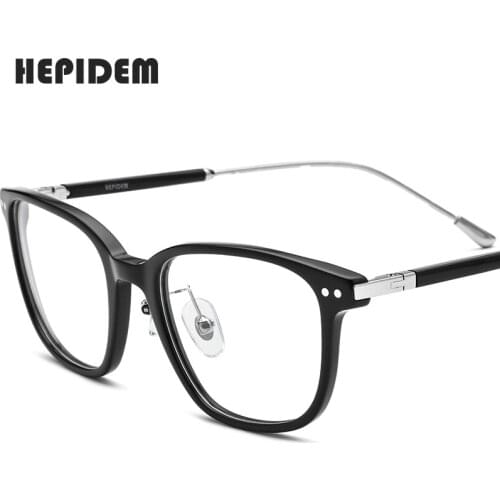 HEPIDEM Acetate Glasses Men Retro Vintage Round Optical Eyeglasses Frame Nerd Women Prescription Spectacles Myopia Eyewear 9132