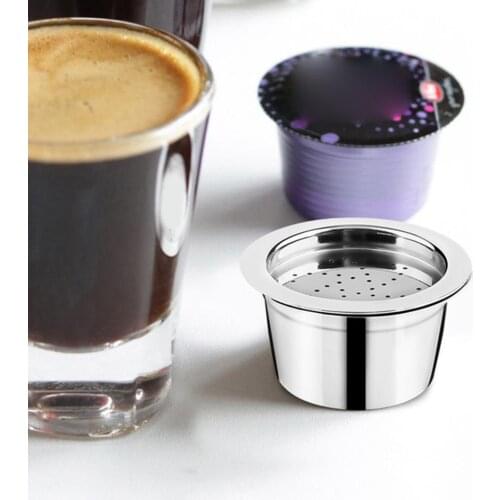 Coffee Capsule Household Anti-rust Stainless Steel Reusable Refillable Pod Filter for Home