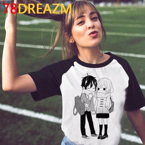 Horimiya Hori San to Miyamura Kun summer top female ulzzang streetwear vintage couple clothes tshirt t-shirt vintage