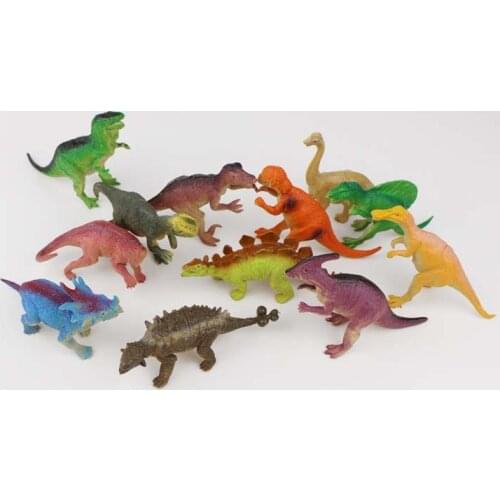 12pcs/lot batch mini dinosaur model childrens educational toys simulation animal small gifts wholesale student gifts kids toys
