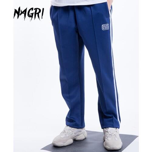 Men Sports Running Casual Pants Embroidery Chinese Sportswear Tracksuit Bottoms Loose Straight Long Trousers Sport Training Pant