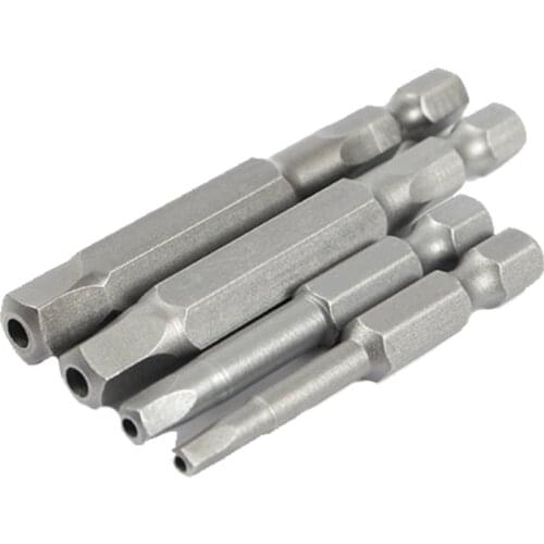 4 Pieces Hex Head All-en Wrench Drill Bit Set Steel Hex Head Screwdriver Bit Set with Magnetic for Hand H-eld Wrench