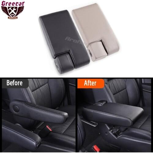 Armrest Car Seat Side Pad Arm Rest Cushion Interior Parts Leather Cover Accessories For Honda Odyssey 2015-2017 2018 2019 2020