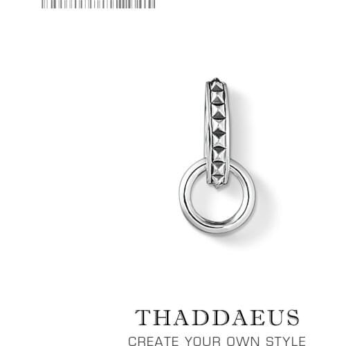 Pendant Charm Carrier Stud Triangle,2019 Brand Fashion Jewelry Europe Style Bijoux 925 Sterling Silver Gift For Woman Club