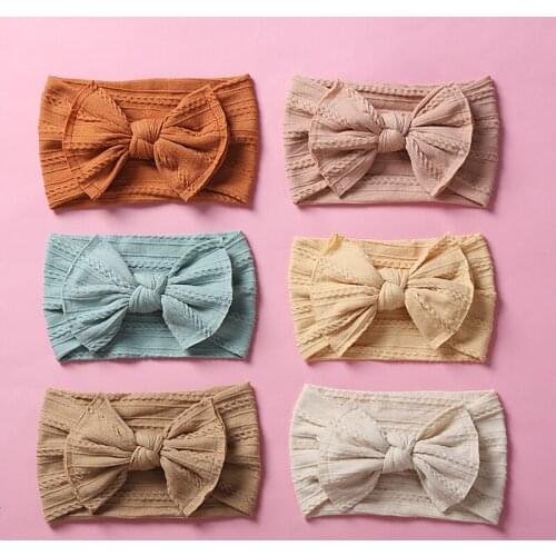 7Colors Baby Headband Cable Knit Headbands For Children Elastic Hair Bands Girl Accessories Infant Headwrap Soft Turban