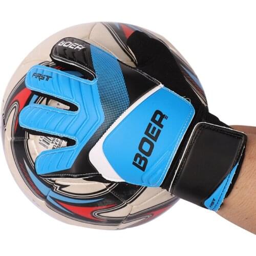 Professional Double Protect Hand Protection Children Kids Wearable Anti-Slip Goalkeeper Soccer Goalie Gloves Full Finger