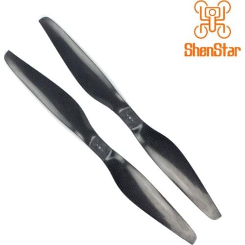 17x5.5 3K Carbon Fiber Propeller CW CCW 1755 Props for Multicopter Quadcopter with 3 holes Middle 4mm Side 3mm