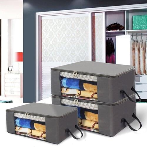 S/M/L Quilt Storage Big Bag Moisture-resistance Container Bag For Clothes Bedding Pillows