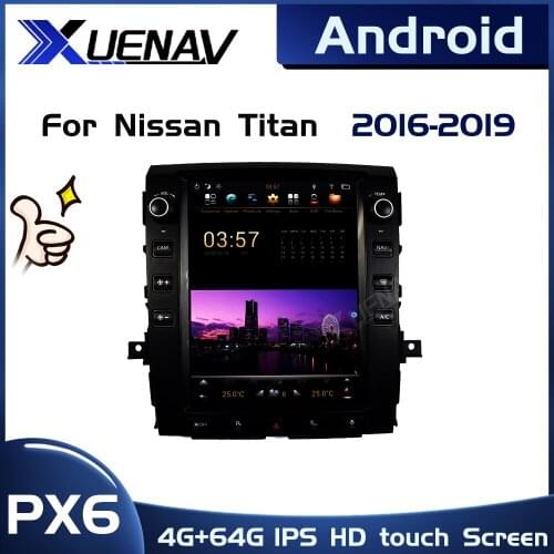 PX6 system 2DIN auto multimedia video player Stereo Multimed Radio For Nissan Titan 2016 2017 2018 2019 Vertical Screen