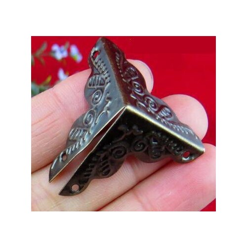 Packing hardware archaize package Angle iron shell horn kok gift box package four corners small Angle side length 25mm