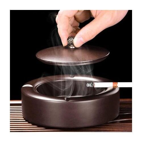 Vintage High capacity ashtray Home Men gadget Smoking accessories Living room Decoration Christmas For Father