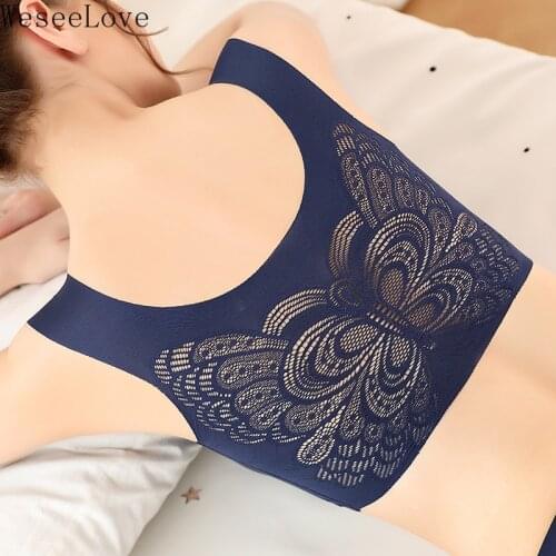 WeseeLove New M~7XL Wireless Bra Beauty Back Push up Seamless Vest Bras for Women Thin Sleeping Brassiere Soutien Gorge Femme