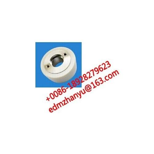 X055C663G51 M411 Pinch Roller for wire EDM machine wire cut consumable / white ceramic / 80*28*25T mm