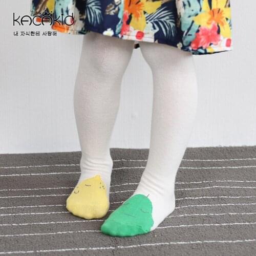 KACAKID Baby Girl Tights Pantyhose Lovely Fruits Pattern Kids Children Baby Girls Pantyhose Tights Cotton Girls Pantyhose ka1122