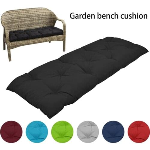 1Pcs Outdoor Leisure Garden Bench Cushion Solid Color Thickened Sun Chair Seat Cushion Non-slip Tatami Mat Home Decoration S/M/L