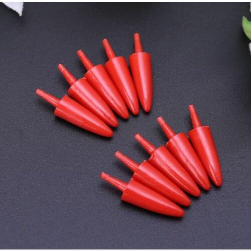 50pcs 12x23mm Plastic DIY Snowman Nose for Handmade Children Kids Toys Christmas Decor