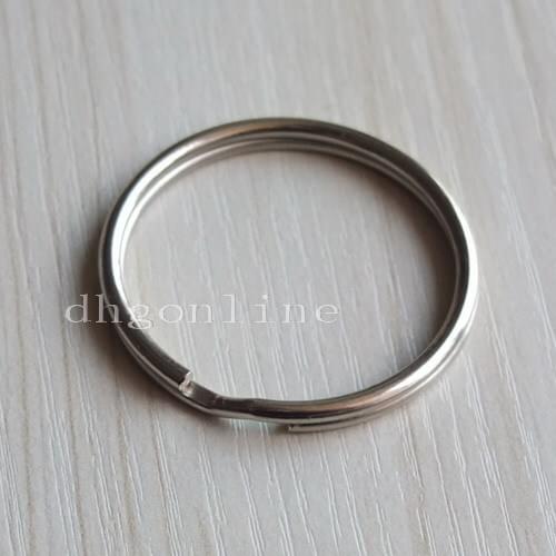 50 PCS keyring Keychain split ring for Snap Hook buckle key 1.25" 32mm Nickle