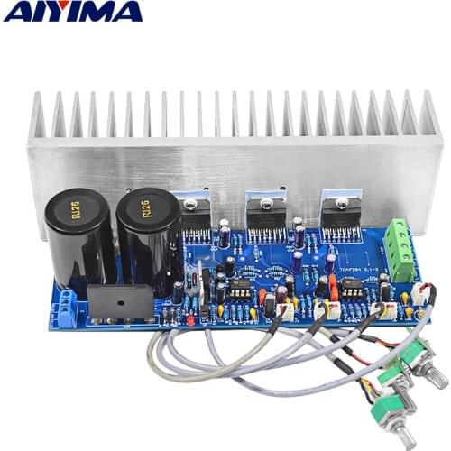 AIYIMA TDA7294 Subwoofer Speaker Amplifier HiFi 2.1 Power Sound Amplifier Audio Board Mini Amp 80Wx2+100W DIY Home Sound Theater
