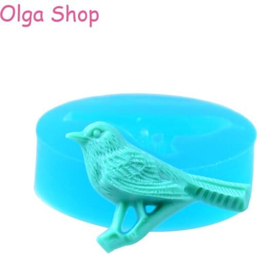 DYL016 Pigeon Silicone Flexible Push Mold - Jewelry, Charms, Cupcake (Clay Casting Resin Epoxy Wax Gum Paste ondant)
