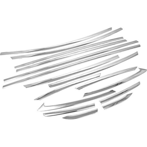 Chrome Side Window Full Trim Set For Ford Fiesta 2008-2011 Sedan