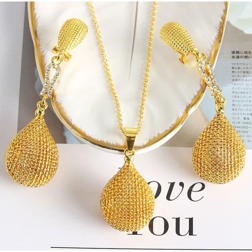 Fashion Jewelry 2021 Fashion New Jewelry For Women Earrings Pendent Romantic Sets For Wedding Party Anniversary Gift Trendy Sets