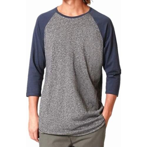 Mens 3/4 sleeve Raglan Tshirt USA Size L,XL