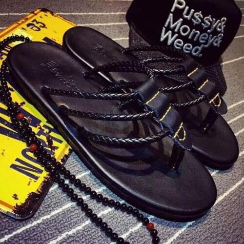 Shoes Slippers Summer Mens Slippers 2021 New Slippers Mens Sandals Red Chanclas Hombre