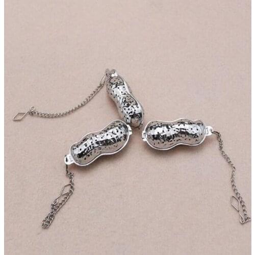 Stainless Steel Peanut Shaped Tea Strainer Tea Infuser Reusable Loose Leaf Filter Tools Device