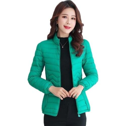 2021New Autumn Winter Women Thin Down Jacket Parka Women Light Down Coat Short Tops Plus Size 5XL 6XL Middle-aged Female Jackets