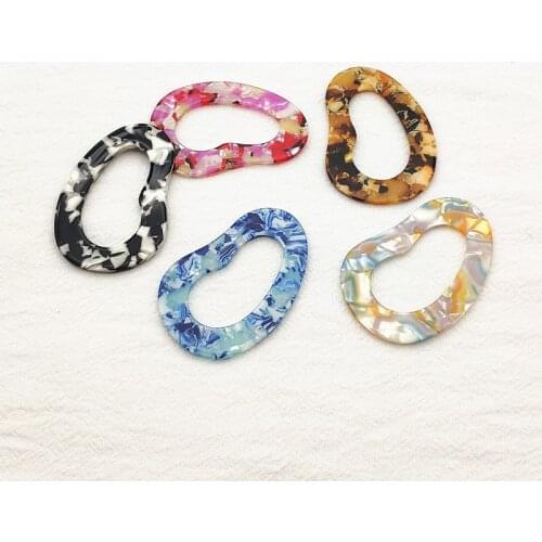 New arrival! 39x55mm 30pcs Acrylic Irregular-shape Charm for earrings,Earring parts,jewelry findings