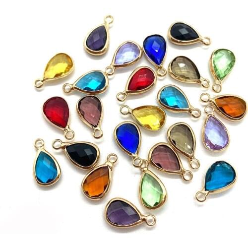 Charm Crystal Jewelry Drop Shape 14mmx10mm Classic Chinese Fashion Trend Pendant DIY Design Pendant Charm Earring Gift Wholesale