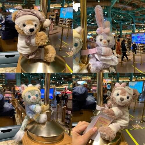 Disney Genuine Kawaii Curtain Tieback Cute Duffy Plush Dolls Curtain Straps Tie Backs Buckle Curtain Accessories Room Decor Toys