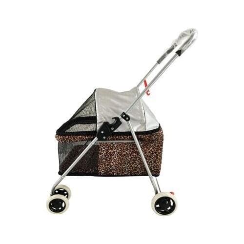 Pet Stroller Cat Dog Cart Light Portable Folding Small Teddy Outdoor Travel Car