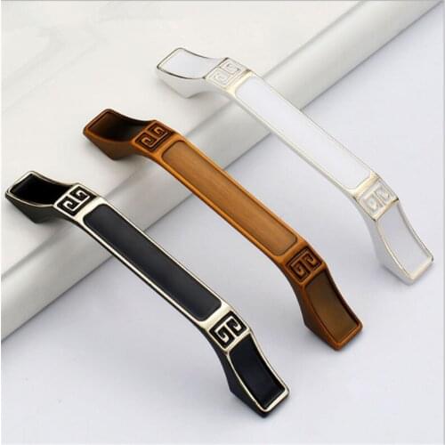 Luxury European French white wardrobe pull-hand coffee cabinet drawer wine cabinet shoe cabinet handle