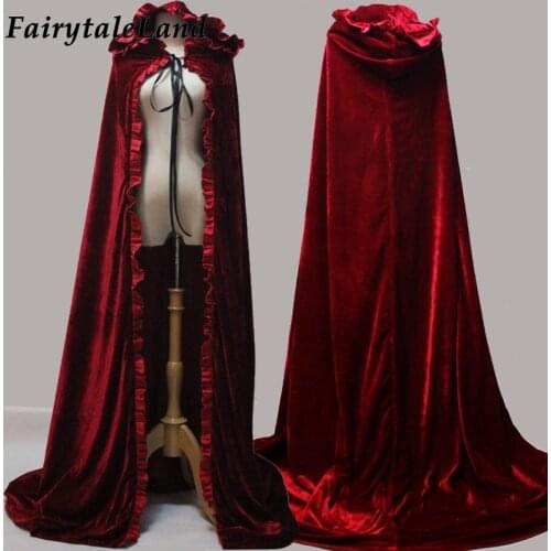 Wedding Winter Dress Coat Halloween Carnival Cosplay Princess Cape Stage Performance Hoodie Multi Color Cloak Costume