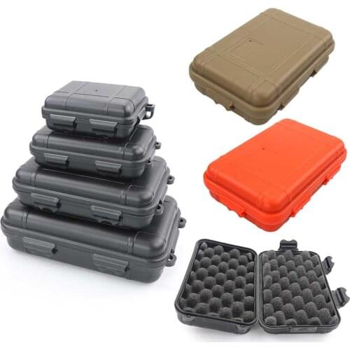 Outdoor Waterproof Survival Sealed Box Dustproof Shockproof Plastic EDC Tools Storage Container Case Holder