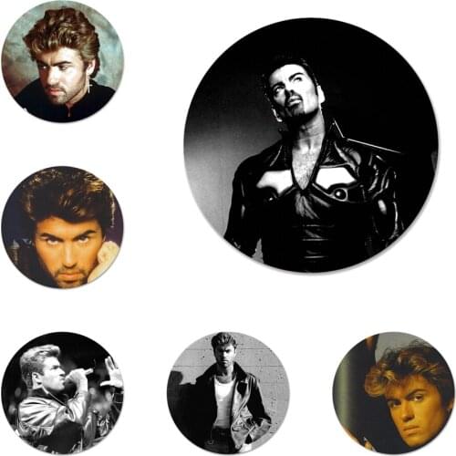 58mm george michael Icons Pins Badge Decoration Brooches Metal Badges For Backpack Decoration