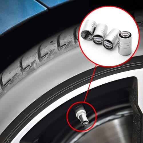 4PCS Car Goods Metal Car Tire Valve Caps Stem Cover For Dacia Duster Logan Sandero Lodgy MCV Stepway Auto Decoration Accessories
