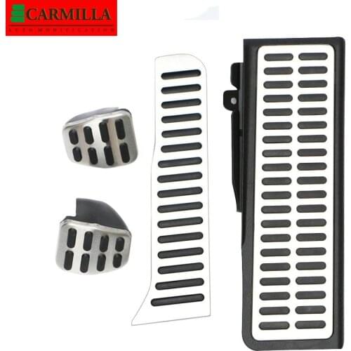 Carmilla Car Pedals for Volkswagen VW Tiguan LHD 2008 - 2016 Auto Gas Brake Rest Pedal Protection Cover Car-Styling Parts