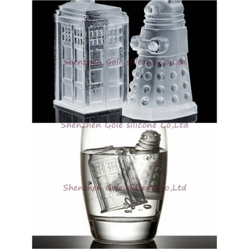 Free Shipping 5pcs/lot Doctor who Ice Cube Doctor who Tardis Ice Cube Companion Ice Cube Silicone Tray - in stock
