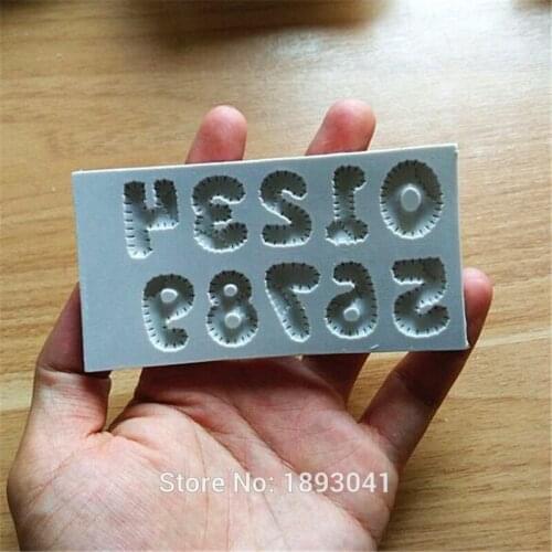 Patchwork digital silicone mold, cake decoration tools, kitchen accessories SQ1756