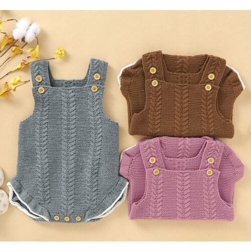 Kids Baby Lace Clothes Rompers Infant Baby Boy Girl Pure Color Sleeveless Braces Jumpsuit Newborn Baby Boy Girl Rompers