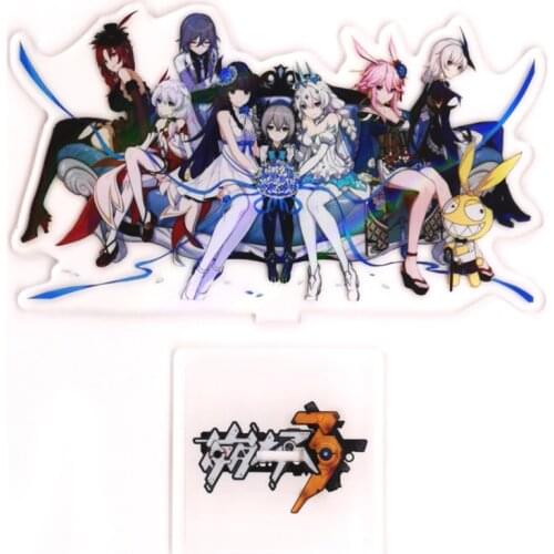 Honkai Impact Benghuai Collapse 3 Reburn Kaslana Kiana Kallen acrylic standee figurines desk decoration cake topper anime