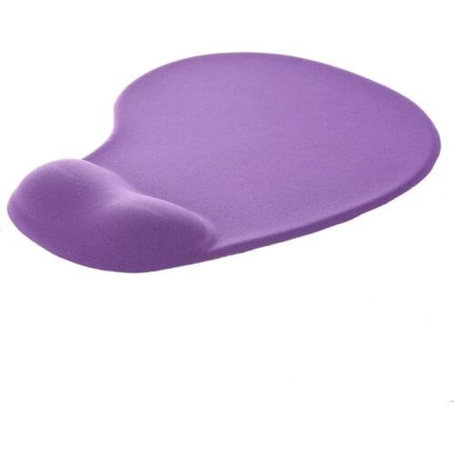 Purple Silicone Gel Wrist Rest Mouse Pad Mat for Laptop Desktop PC