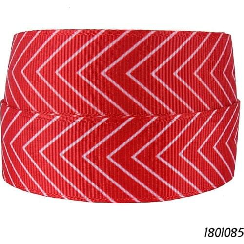 FLRA Ribbon (50 yards/lot) Free shipping heat transfer printed chevron patterns grosgrain ribbon