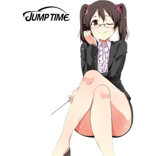 JumpTime 13cm x 6.8cm JDM Love Live! Anime Window Decal Yazawa Niko Render Car Styling Sexy Beauty Waterproof 3D Car Stickers
