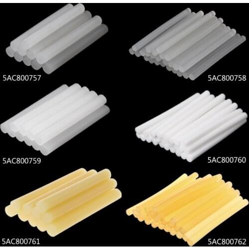 25pcs Hot Melt Glue Stick High Viscosity White 7mm For DIY Craft Toy Repair Tool C5AC