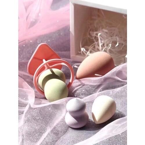 Cosmetics Powder Puff For Face Powder Foundation Blush Professional Dry-wet Dual-use Makeup Puff Big Or Small 3 Pcs