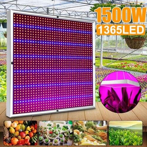 1500W Growing Lamps LED Grow Light 1365 LEDS Full Spectrum for Greenhouse Indoor Hydroponic Plant Seedling Flower High Yield