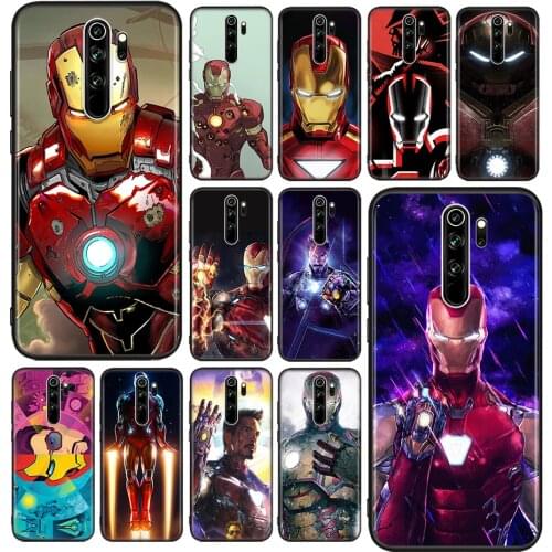 Marvel Iron Man For Xiaomi Redmi Note 10S 10 9 9S 9T 8T 8 7 6 5 Pro Max 5A 4X 4 5G Soft Silicone Phone Case